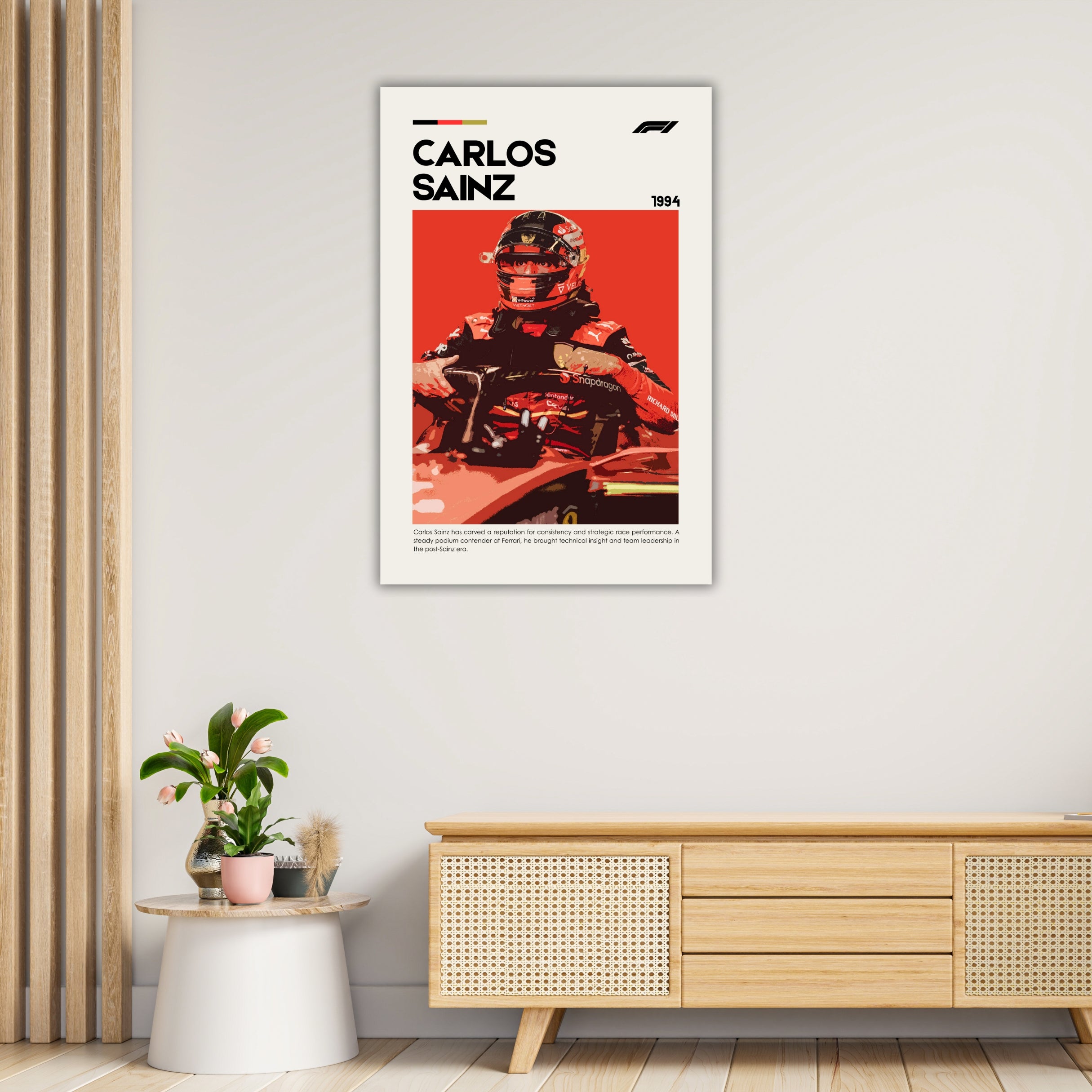 CARLOS SAINZ | Formula 1 | Carlos Sainz Poster