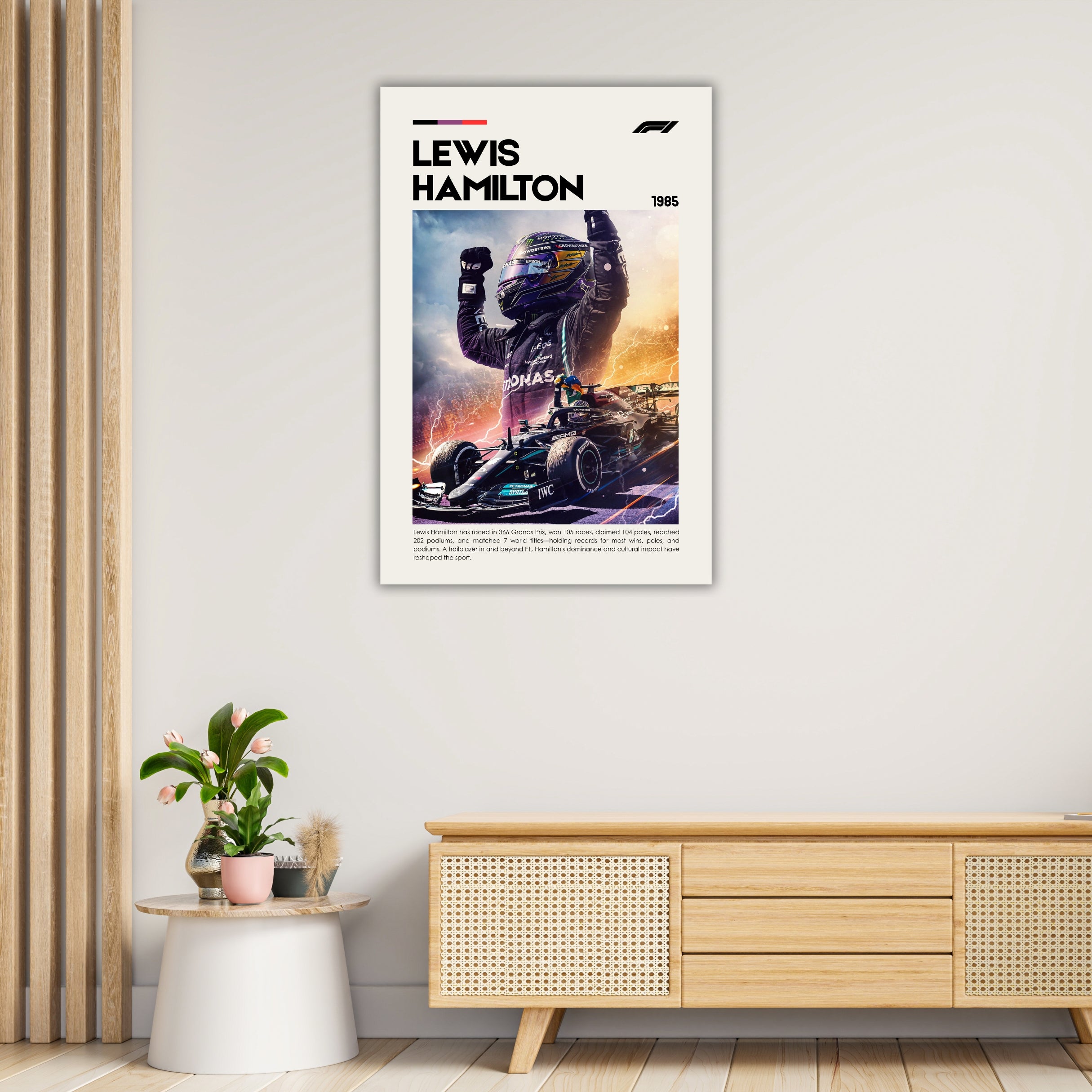LEWIS HAMILTON | Foramula 1 | Lewis Hamilton Poster