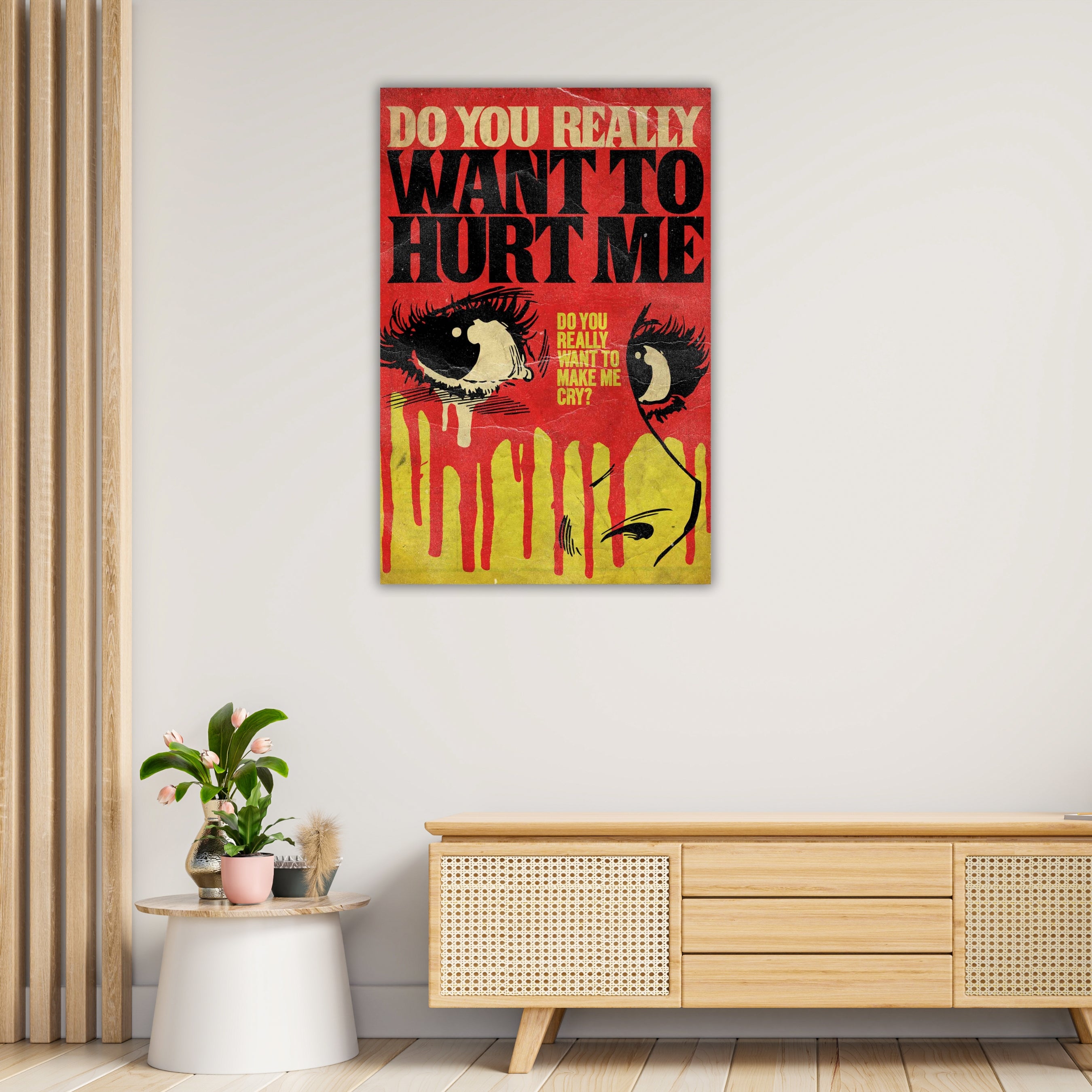 DO YOU REALLY WANT TO HURT ME | Vintage Poster