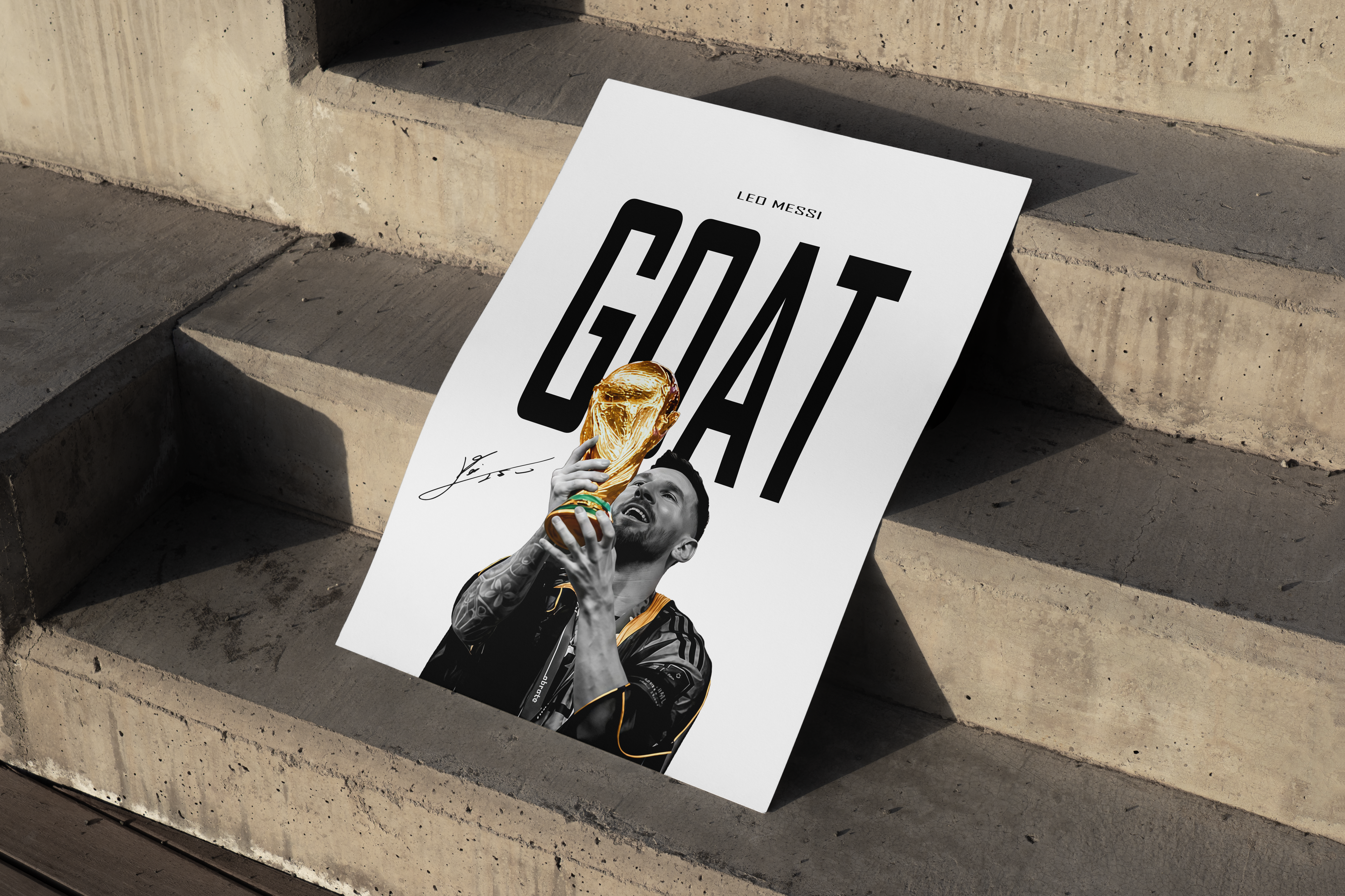 MESSI REAL GOAT | Messi Poster | Football