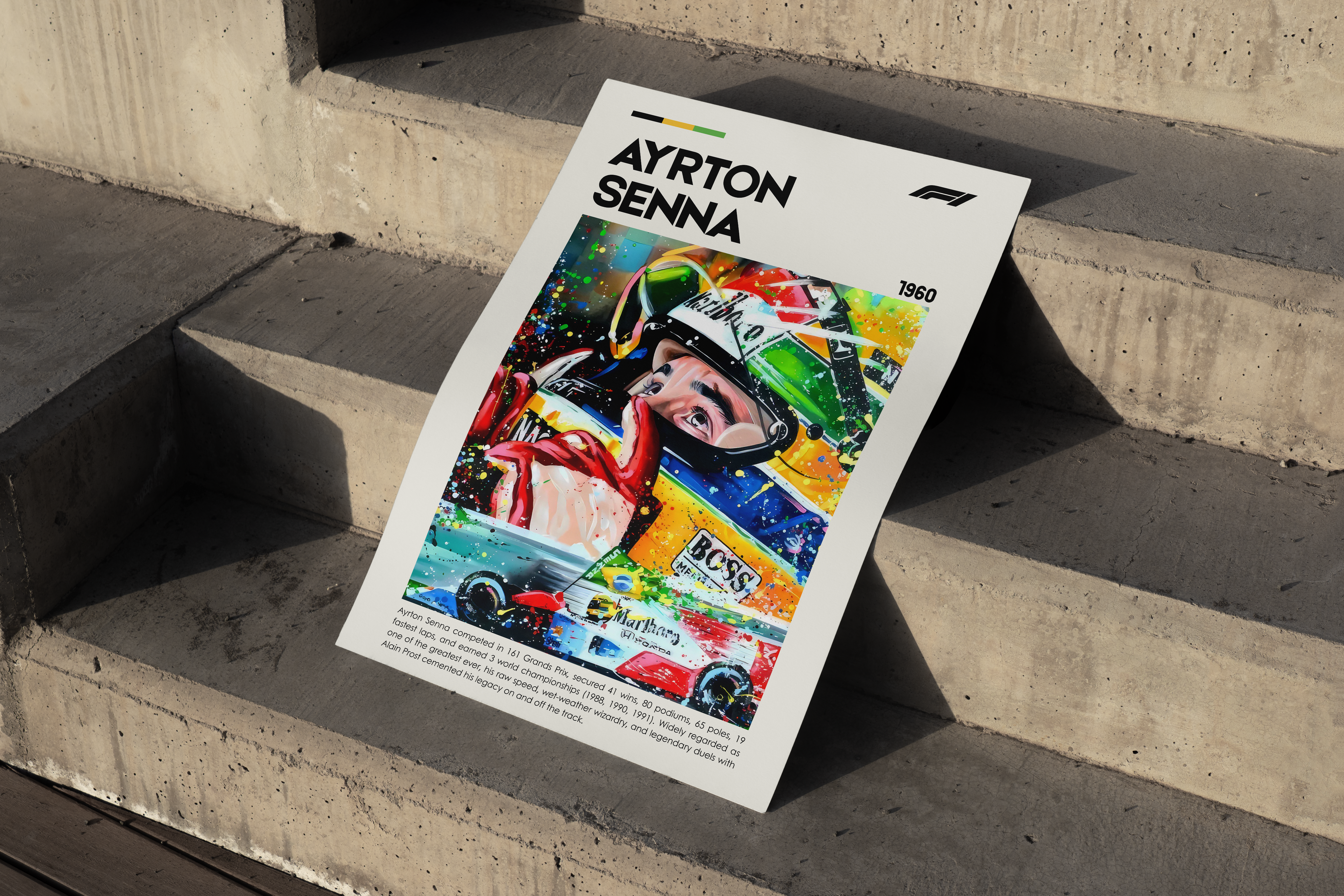 AYRTON SENNA | Formula 1 | Senna Poster