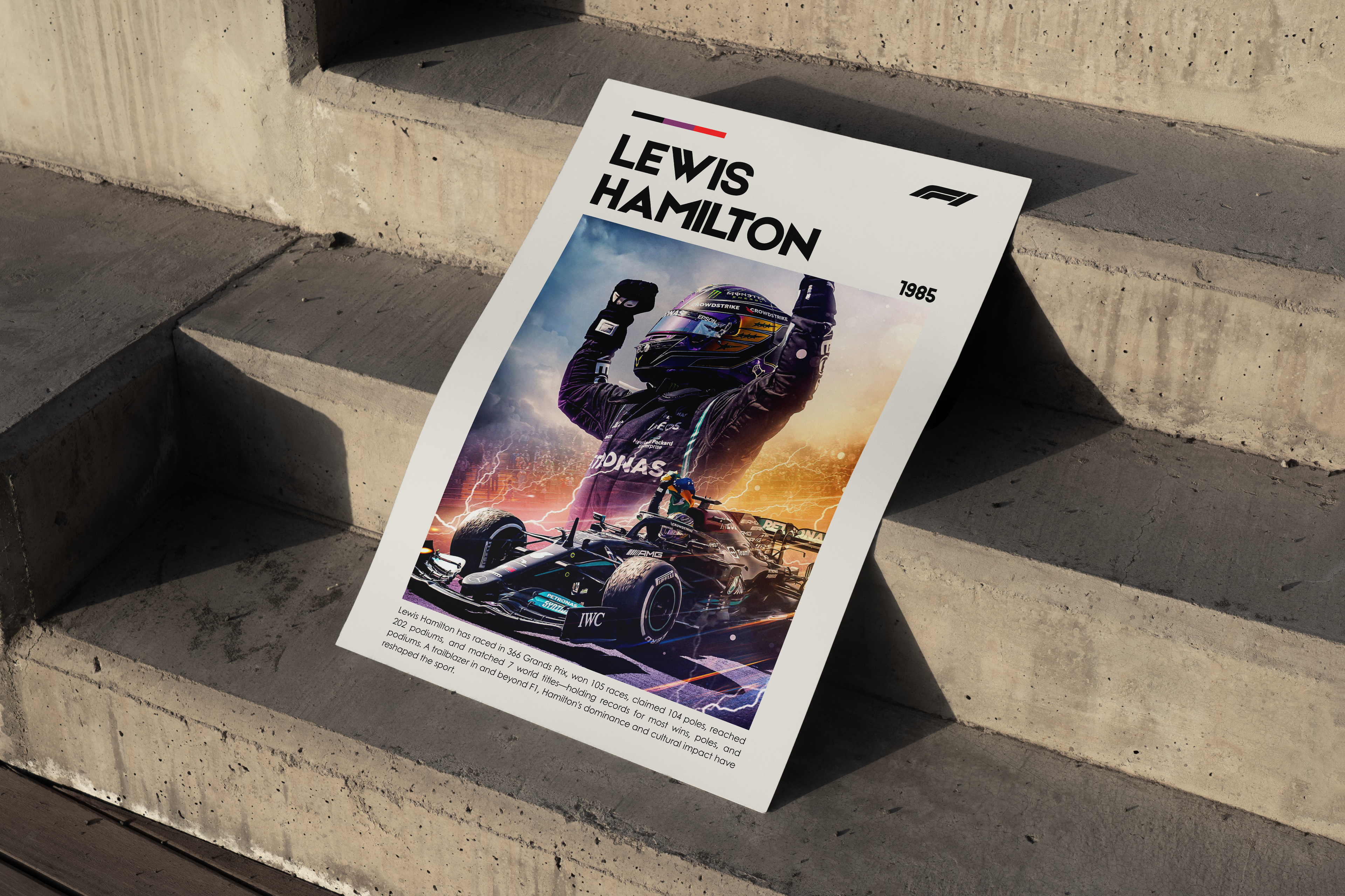 LEWIS HAMILTON | Foramula 1 | Lewis Hamilton Poster