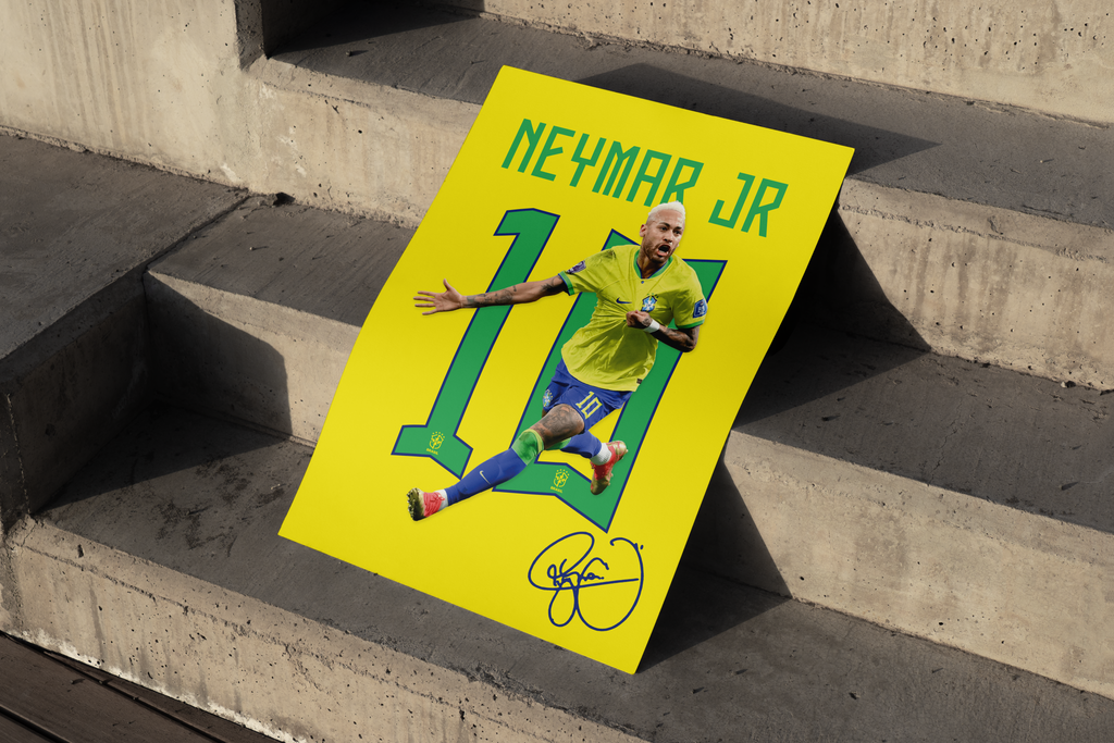 NEYMAR SIGNED | Football | Neymar Poster